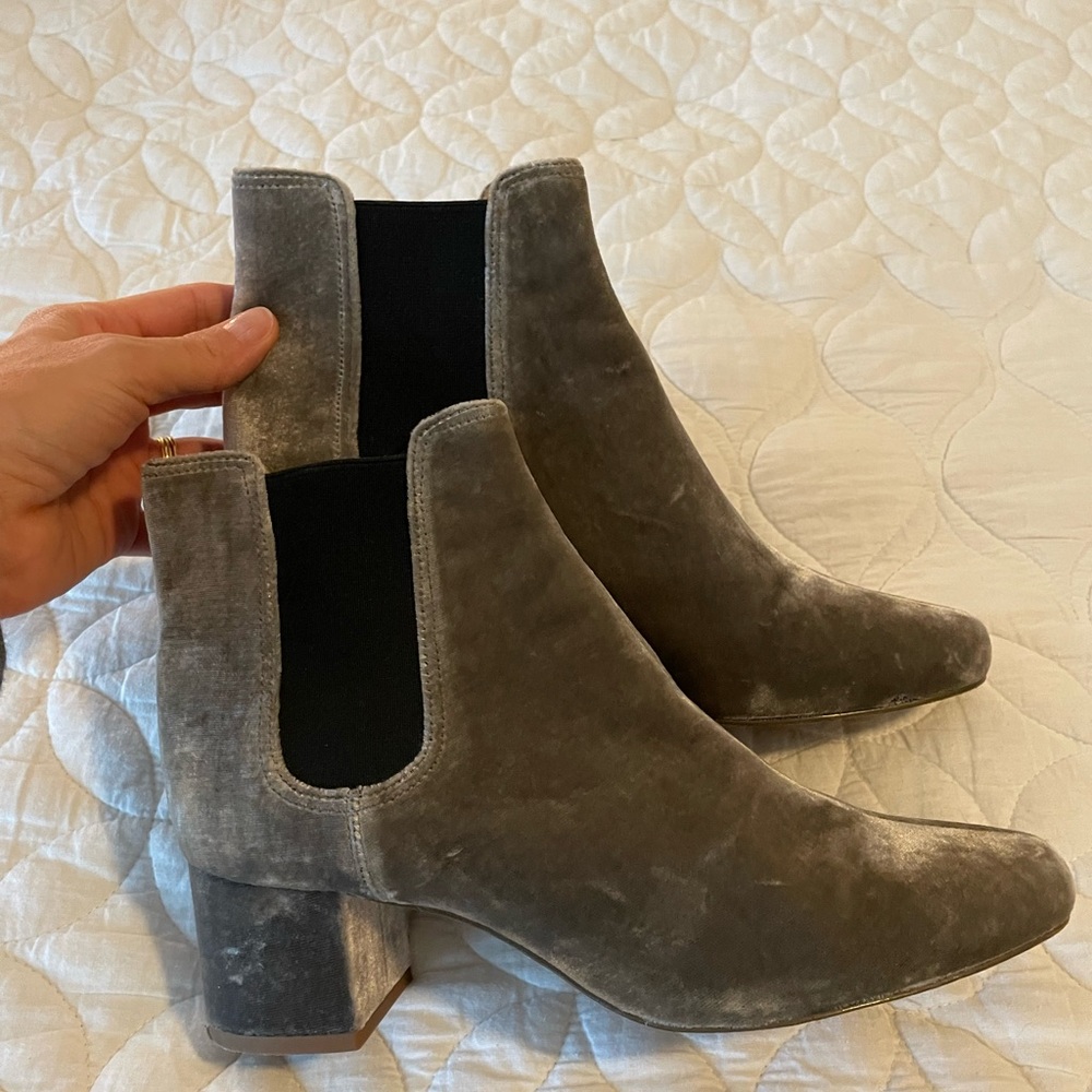 Madewell velvet boots
